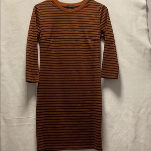 Forever 21 orange and black dress